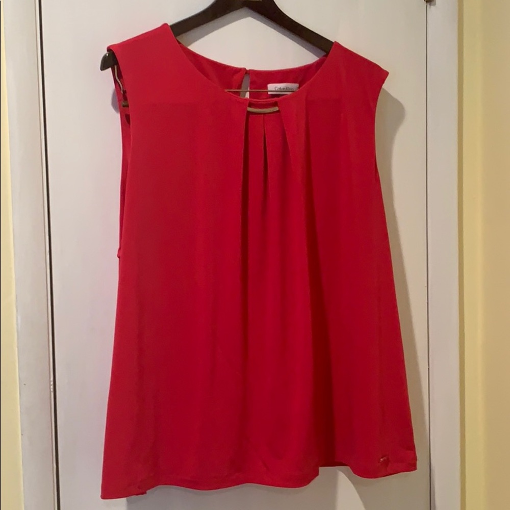 Calvin Klein Sleeveless Pink Top